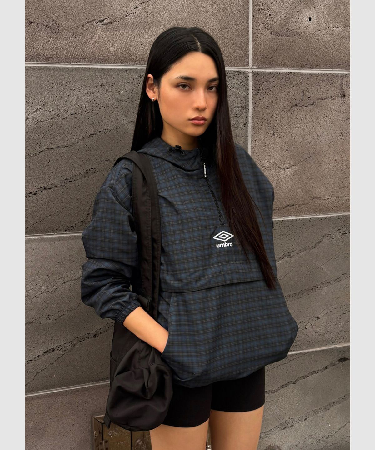 엄브로(UMBRO) 클래식 후드형 아노락 그린 UR321CWT94