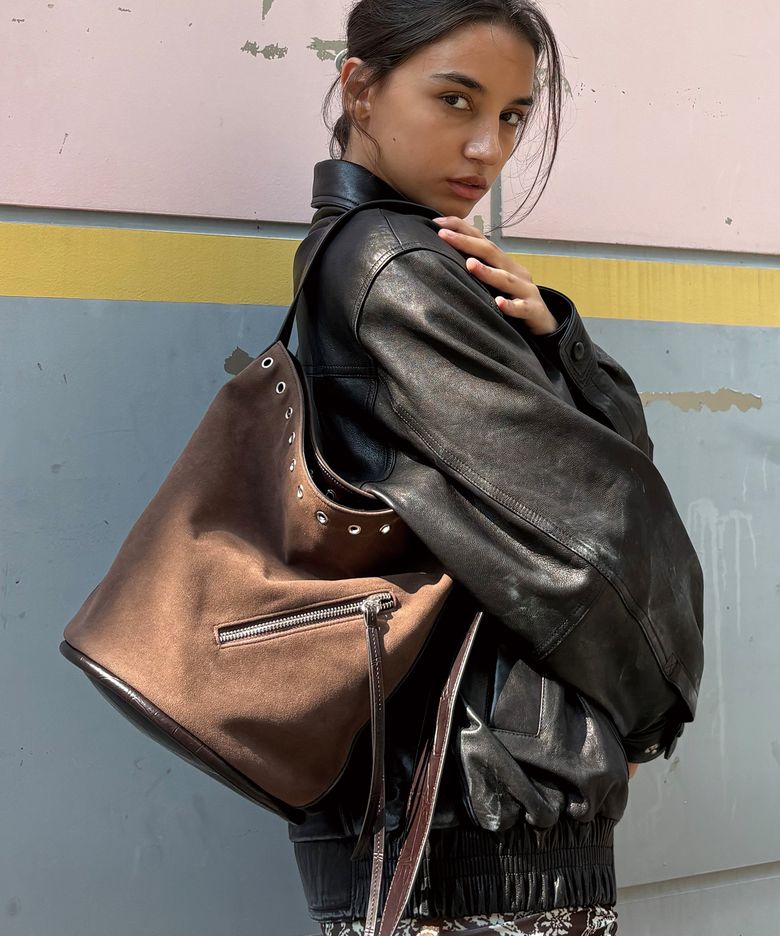 beaker bag (suede brown)