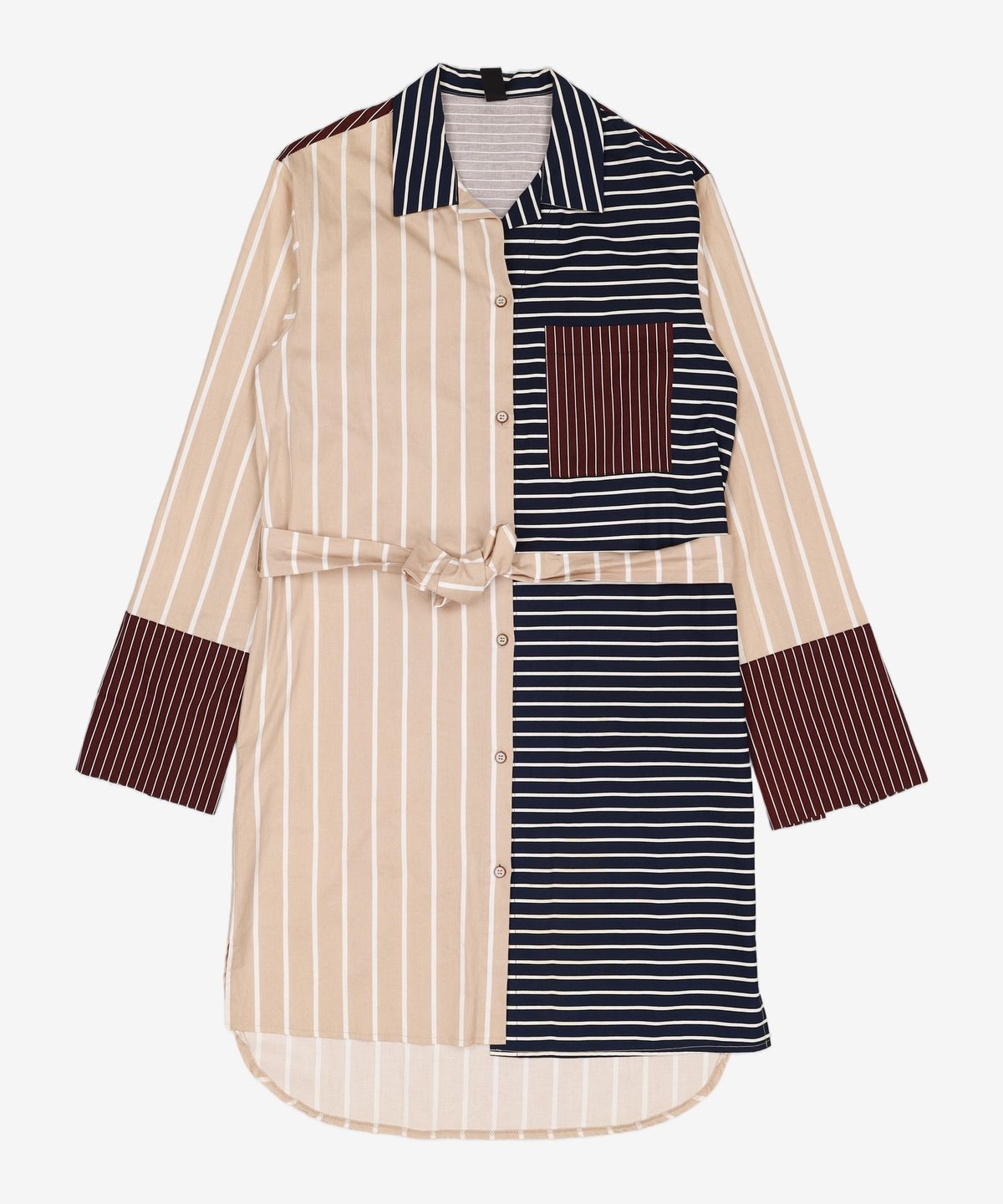 블랭크(BLANK) STRIPE MIX SHIRT-BE FREE