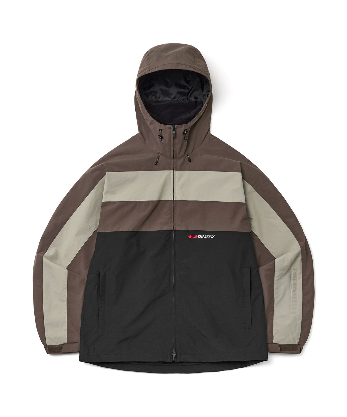 디미토(DIMITO) LINE BLOCK JACKET BLACK