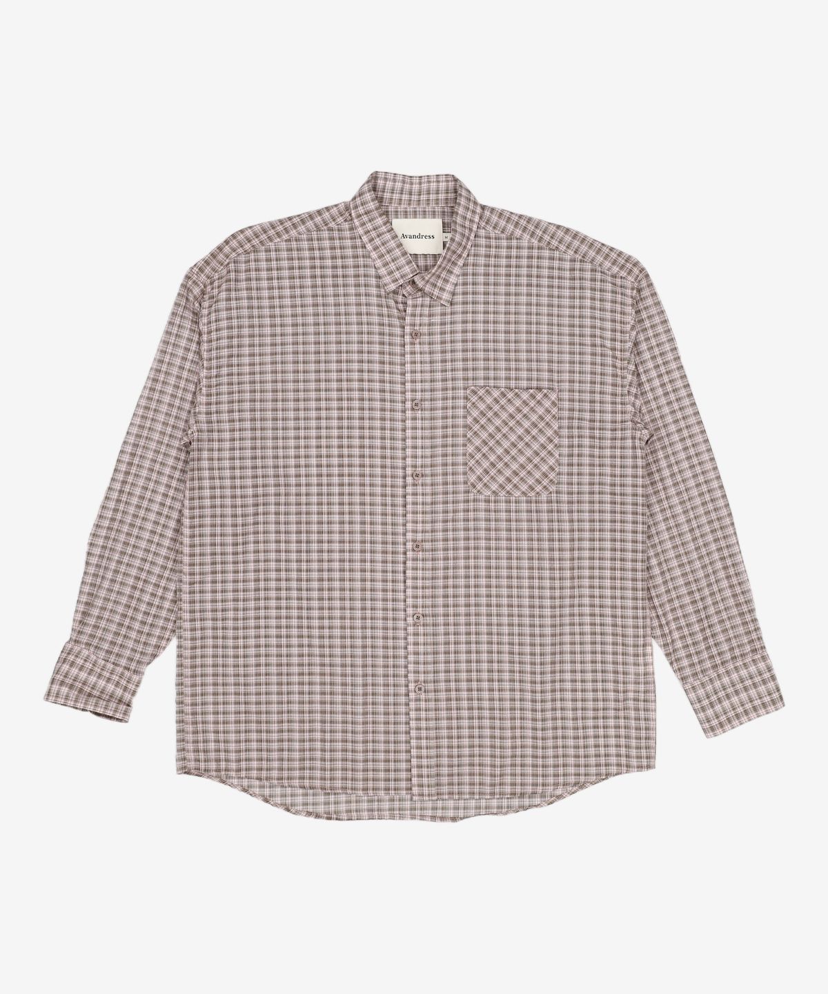 어반드레스(AVANDRESS) OL Check Overfit Rollup Shirt - 3COL M