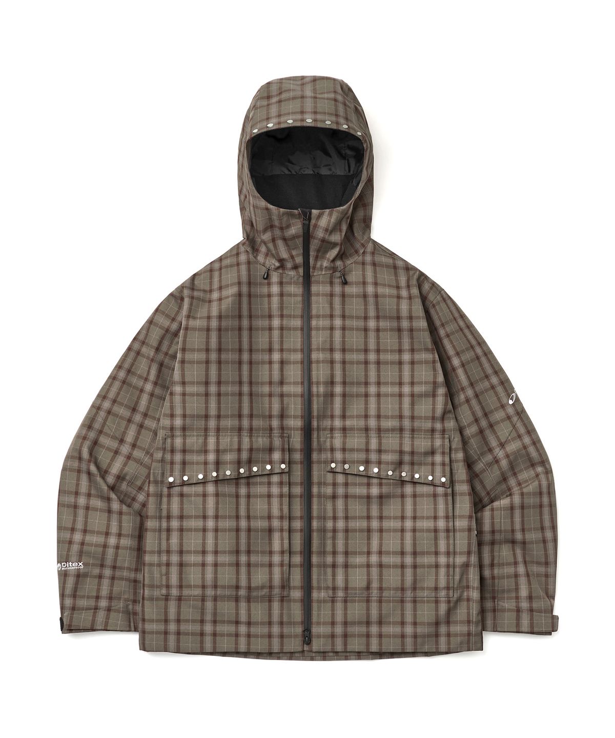 디미토(DIMITO) STUD 2L JACKET BROWN CHECK