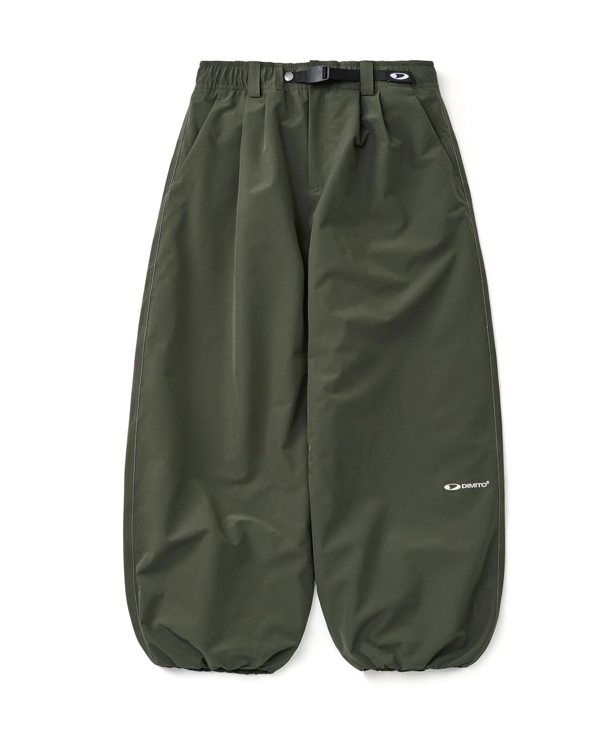 디미토(DIMITO) BANDED WIDE PANTS (WIDE FIT LV.2) DRY MUGWORT