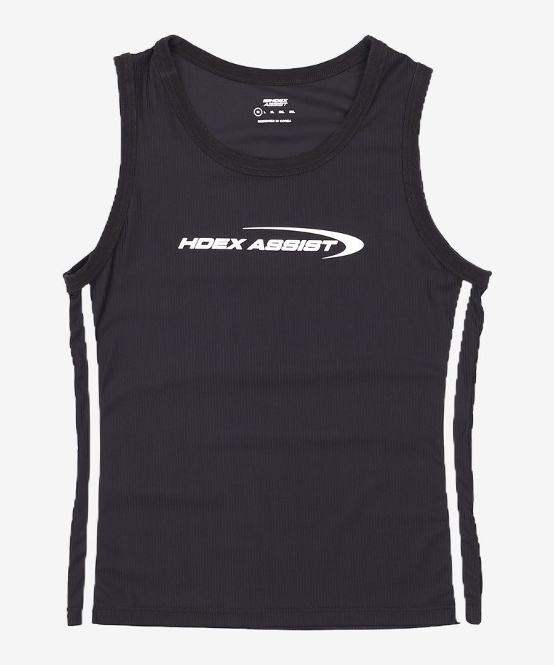 어시스트 컨트라스트 탱크 (Black) M