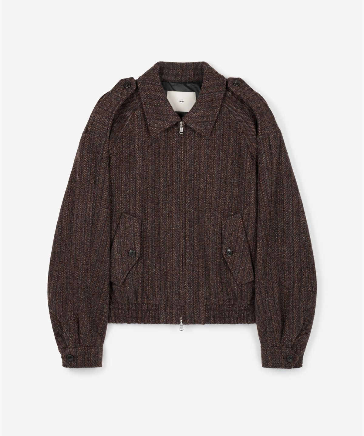 티엔지티(TNGT) Textured Wool Bluson (Red Brown) TNJU6F108CG