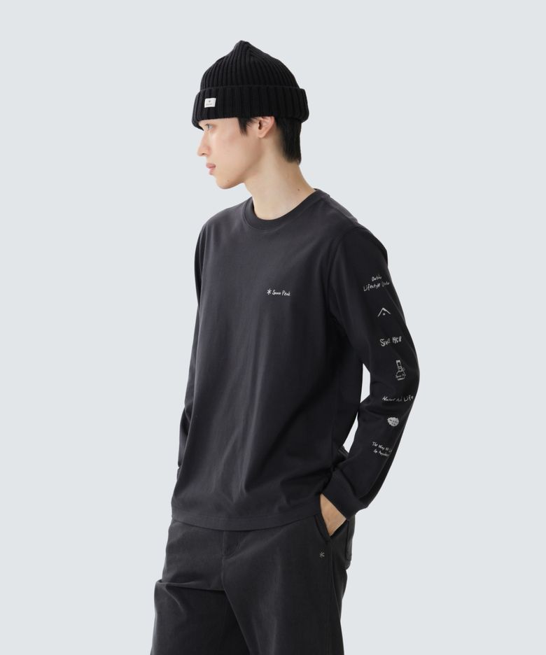 에어로웜 소매 그래픽 긴팔 티셔츠 (S26FUFTL24) Dark Charcoal