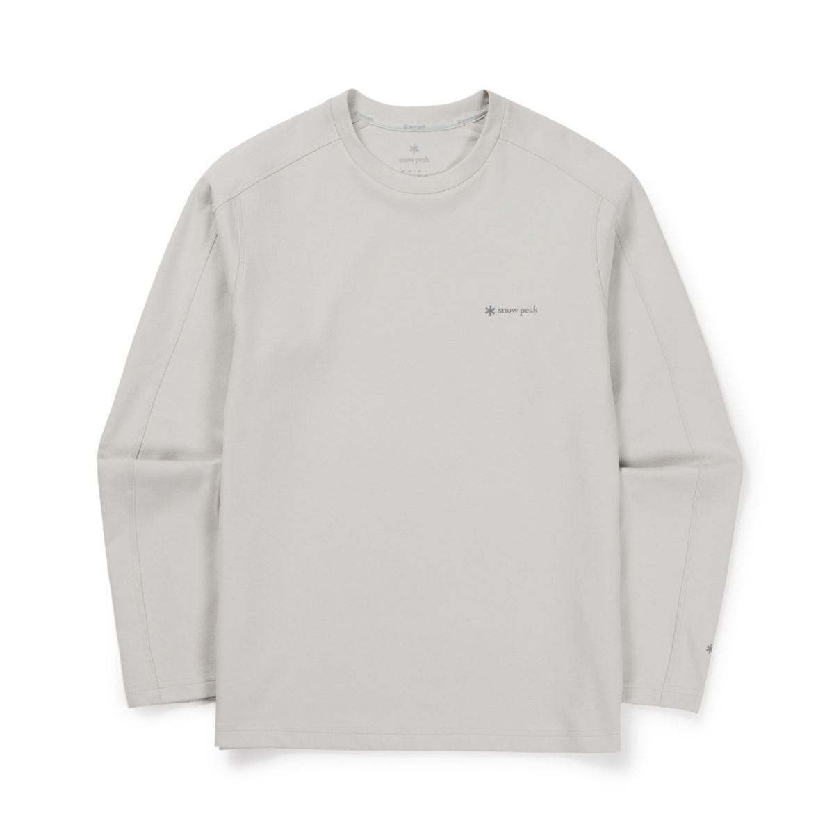 스노우피크 어패럴(SNOWPEAK APPAREL) 테이진 델타피크 퀵드라이 긴팔 티셔츠 (S26FMTTL22) Stone Gray