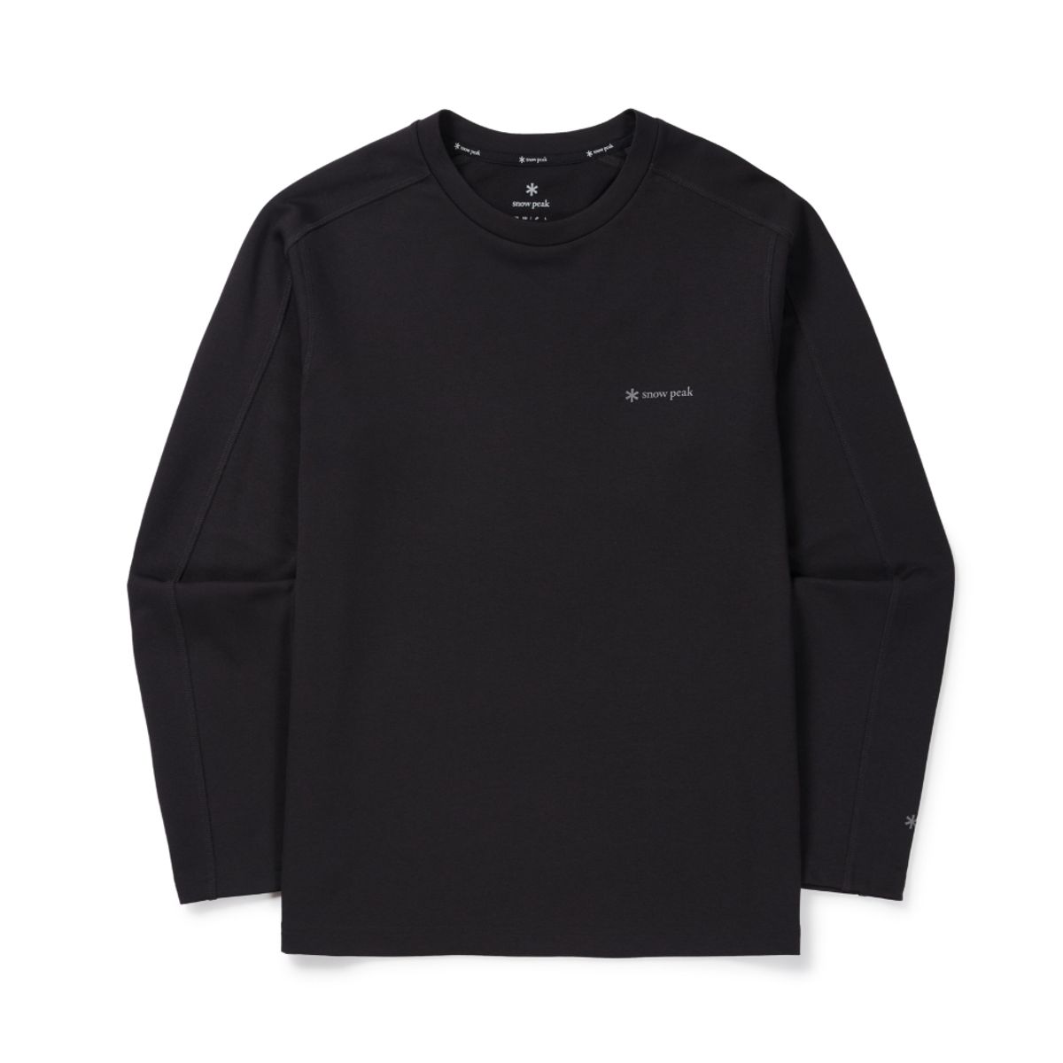 스노우피크 어패럴(SNOWPEAK APPAREL) 테이진 델타피크 퀵드라이 긴팔 티셔츠 (S26FMTTL22) Black