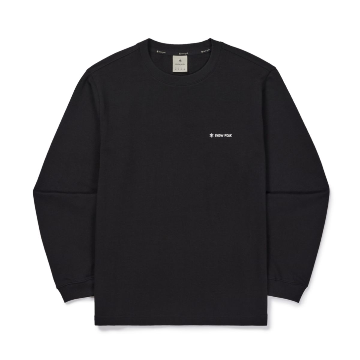 스노우피크 어패럴(SNOWPEAK APPAREL) 베이직 그래픽 긴팔 티셔츠 (S26FMFTL18) Black