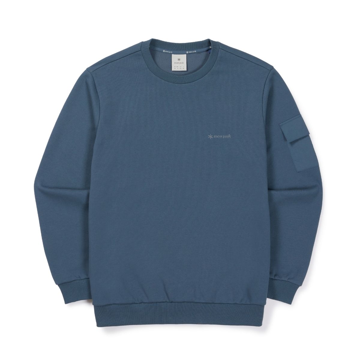 스노우피크 어패럴(SNOWPEAK APPAREL) 랜드 포켓 맨투맨 (S26FMFHT60) Gray Blue