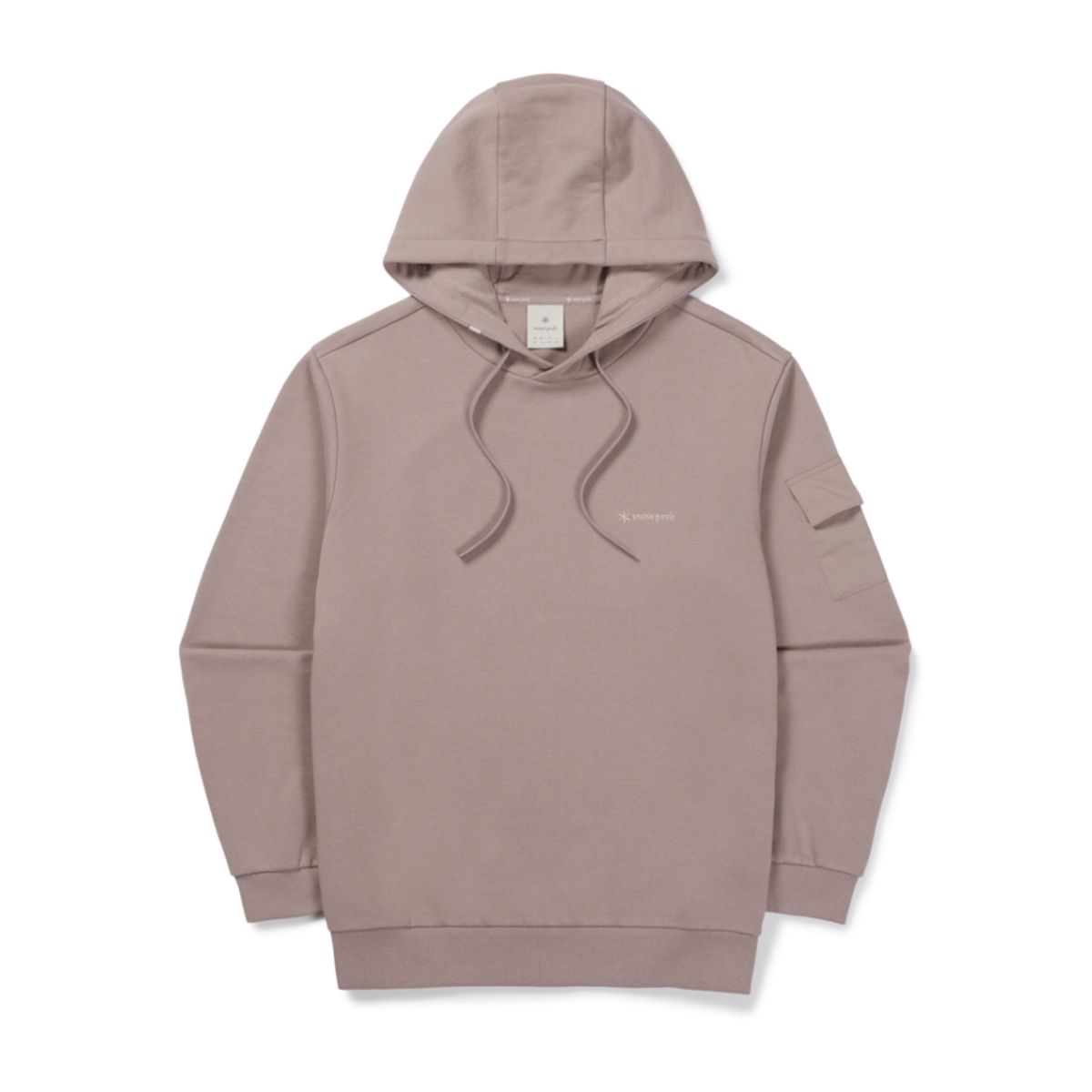 스노우피크 어패럴(SNOWPEAK APPAREL) 랜드 포켓 후드 티셔츠 (S26FMFHD60) Rusty Pink