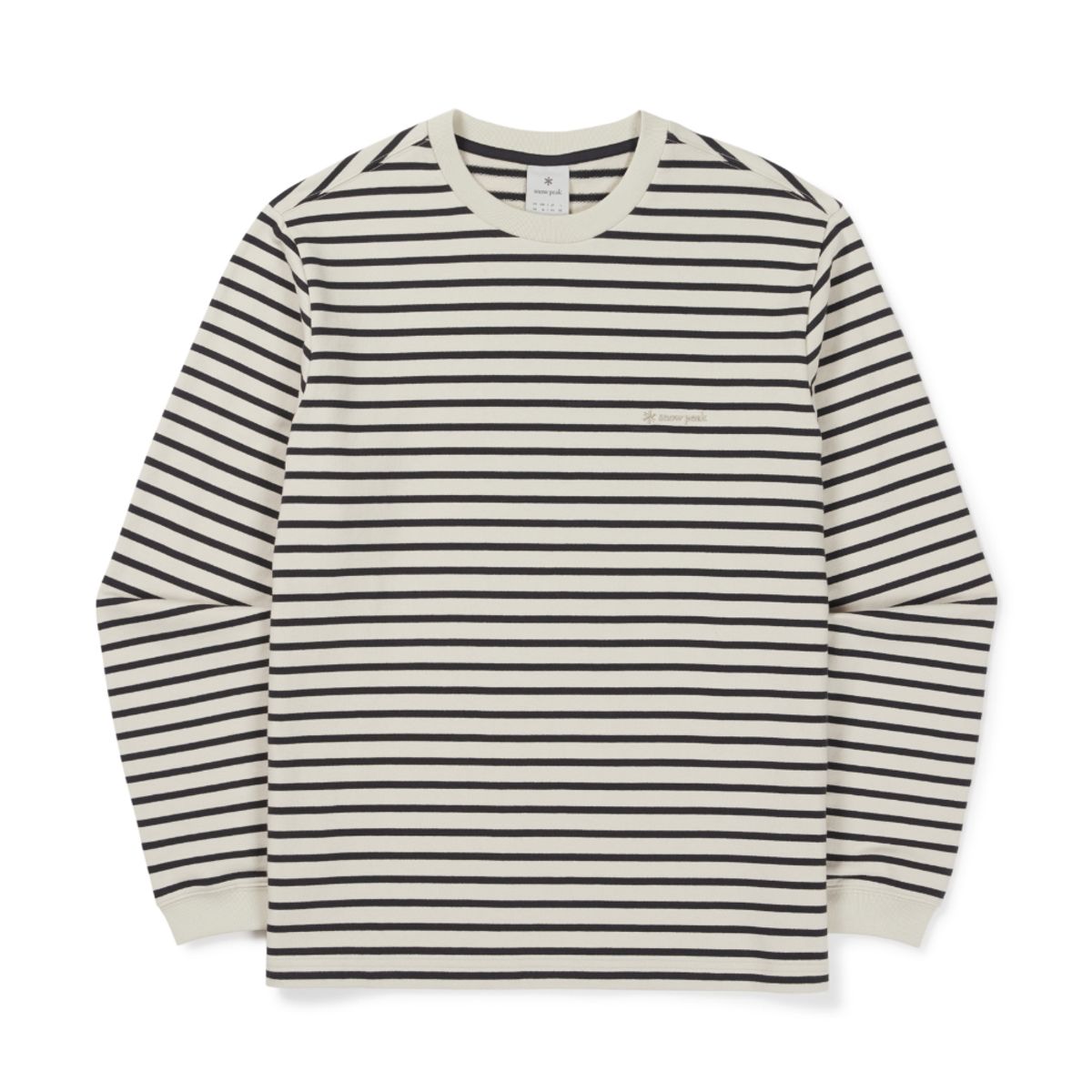 스노우피크 어패럴(SNOWPEAK APPAREL) 스트라이프 긴팔 티셔츠 (S26FMFTL12) Dark Navy
