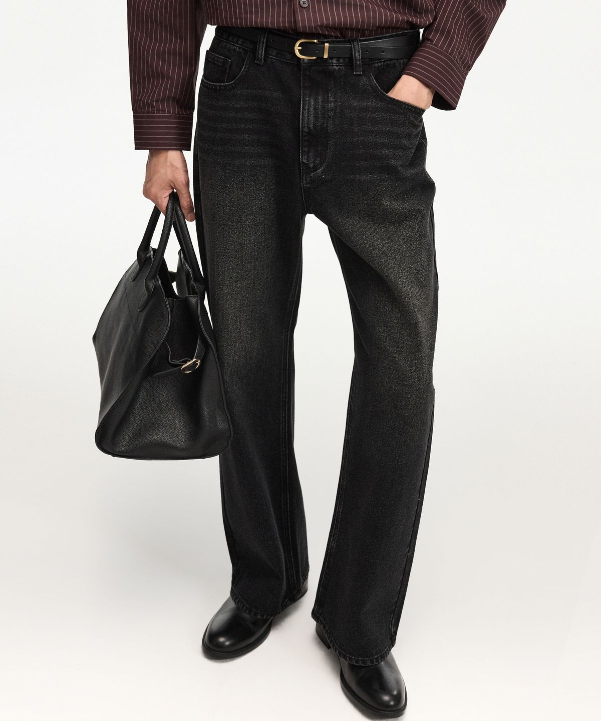 티엔지티(TNGT) Flared Denim Pants (Black) TNPA6F110BK