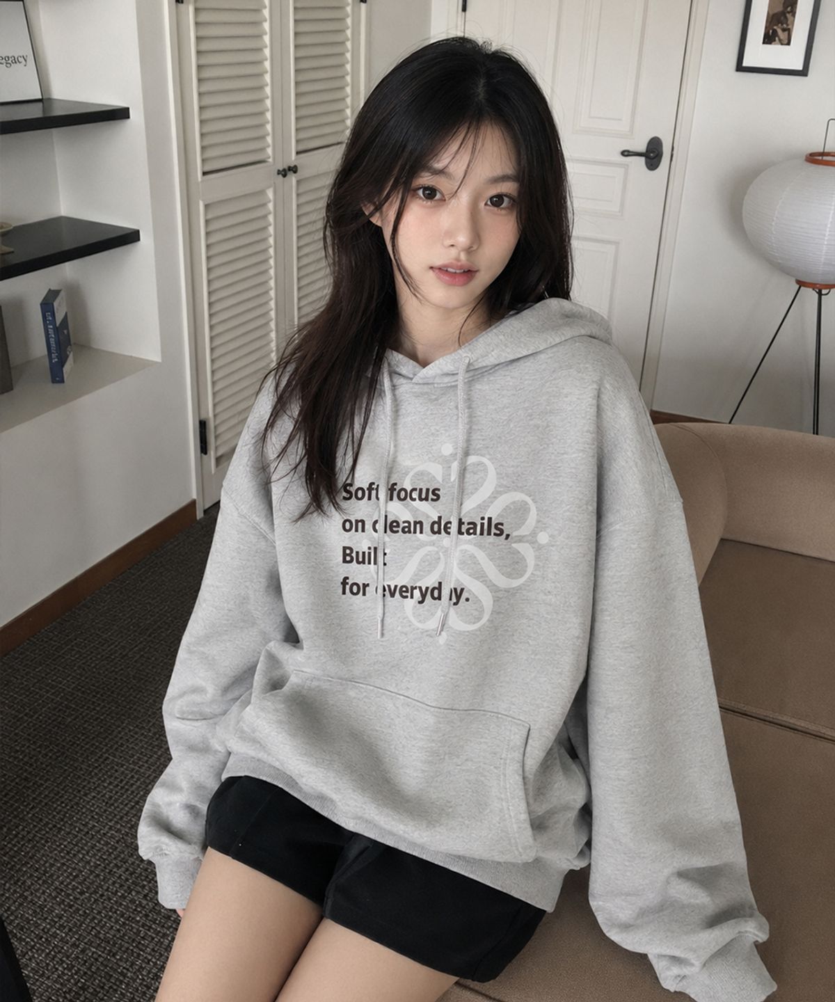유라이프지(ULIFEZIP) 스파인 오버핏 후드티셔츠 5 Color [ULZI_6004]