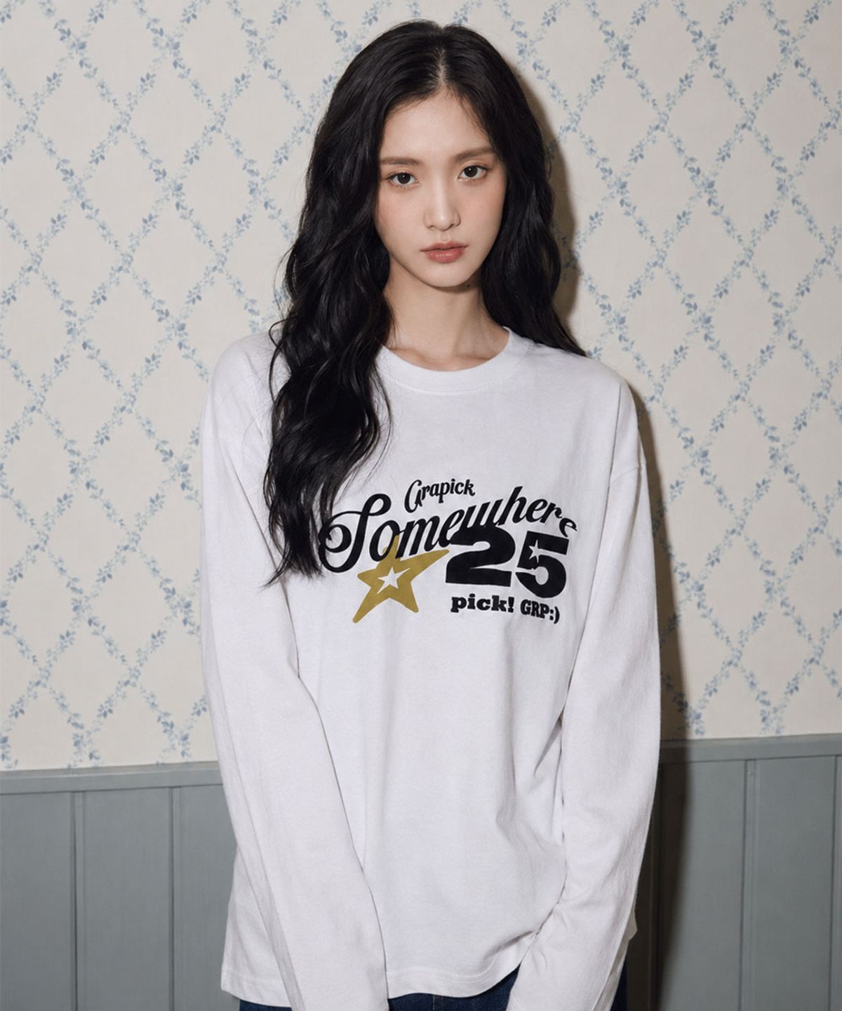 그라픽(GRAPICK) 썸웨어25 레이어드 롱슬리브 티셔츠 2 Color [GRPR_6004]