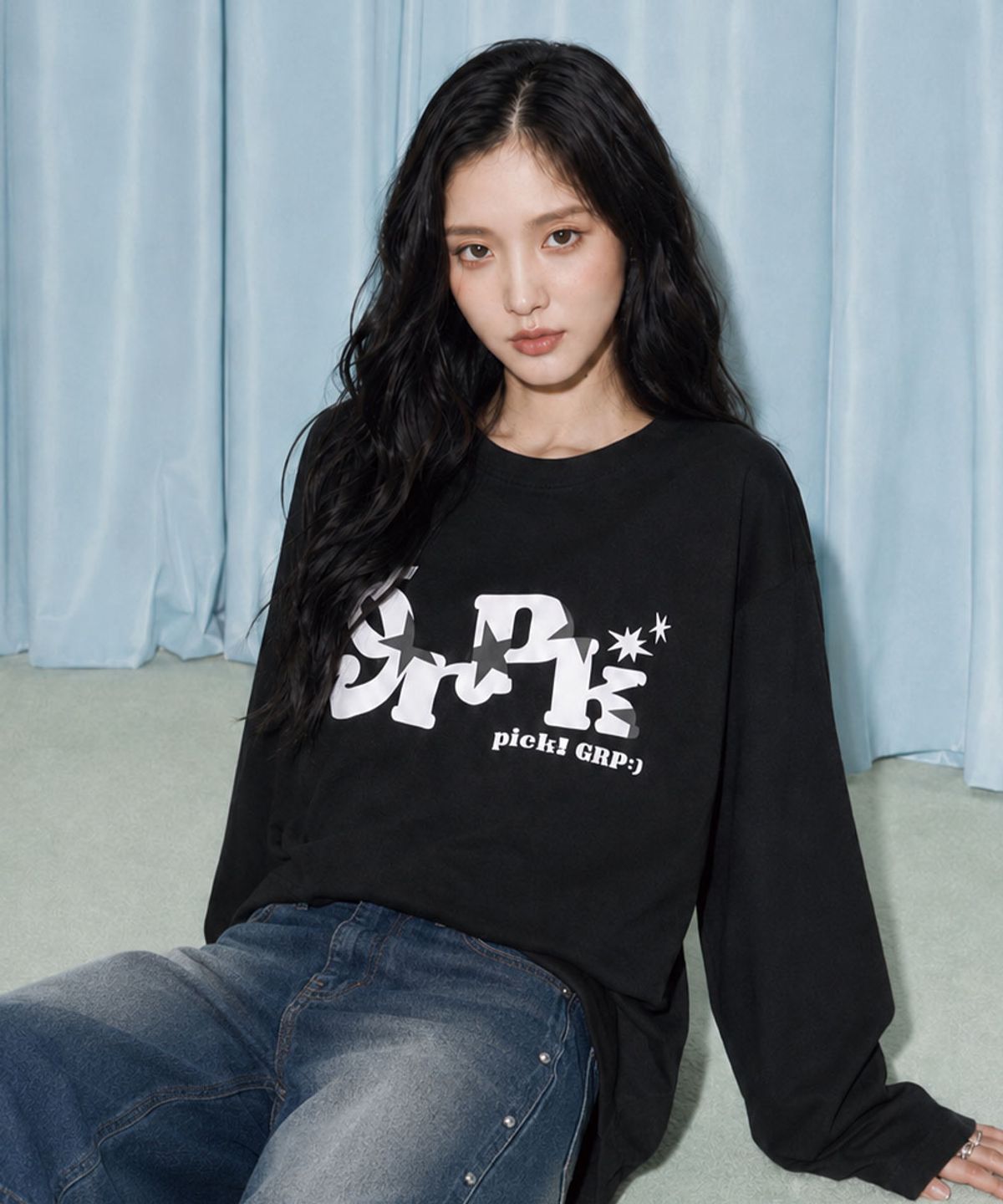 그라픽(GRAPICK) 픽키스타 레이어드 롱슬리브 티셔츠 2 Color [GRPR_6005]