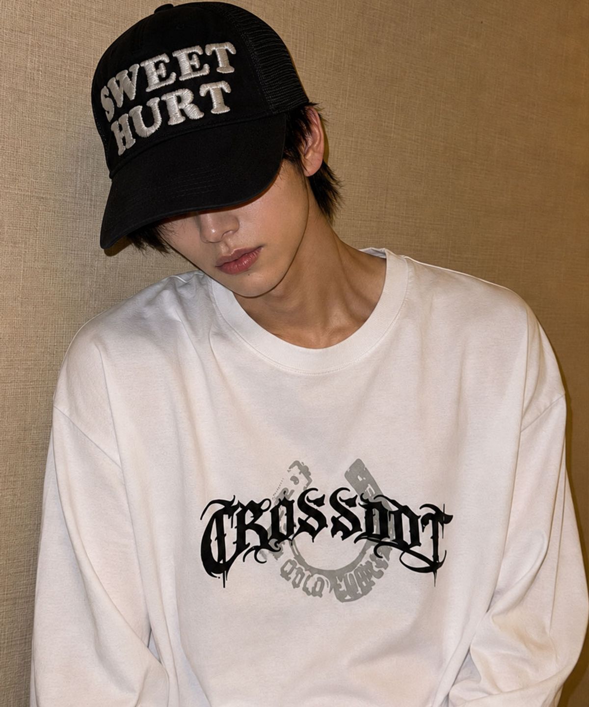 크로스닷(CROSSDOT) 블랙헤럴드 레이어드 롱슬리브 티셔츠 2 Color [CRDR_4005]