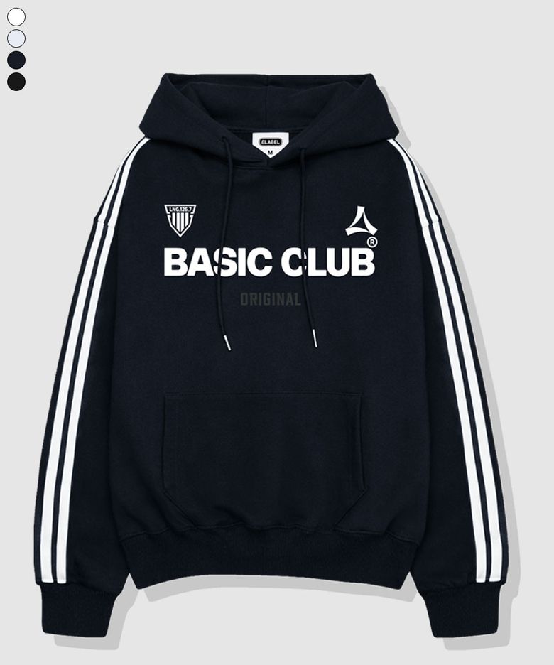 Club Origin Oversized-fit track Oversized-fit hooded T-shirt 4 Color [BLBI_6002]