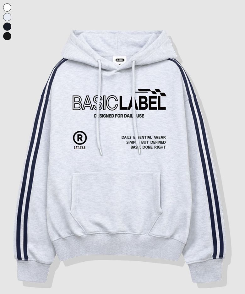 Standard Oversized-fit track Oversized-fit hooded T-shirt 4 Color [BLBI_6003]