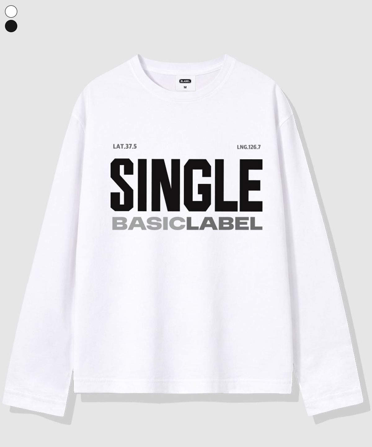 베이직라벨(BASIC LABEL) 싱글라벨 레이어드 롱슬리브 티셔츠 5 Color [BLBR_1002]