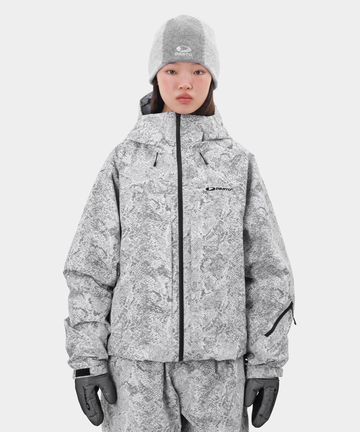 디미토(DIMITO) WORKS REFLECTIVE LINE JACKET ROCKPILE SNAKE