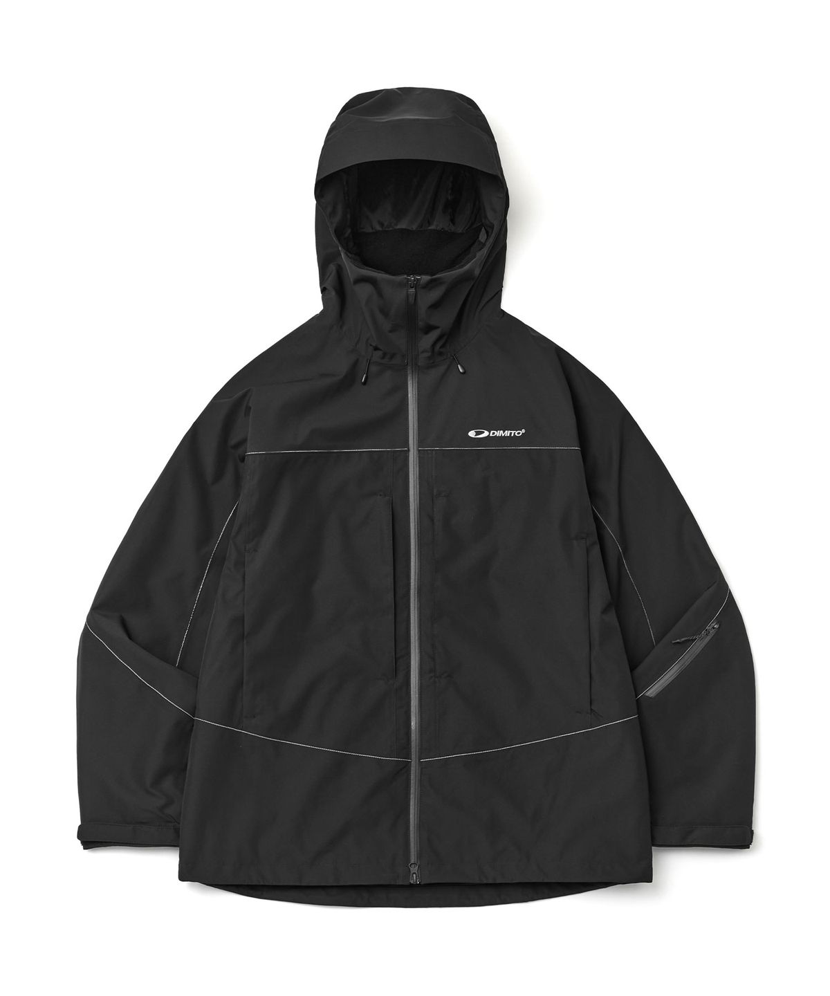 디미토(DIMITO) WORKS REFLECTIVE LINE JACKET BLACK