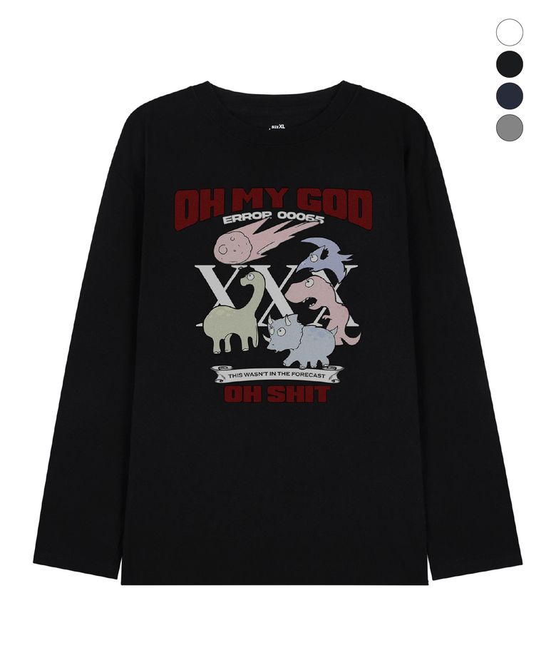 디노 둠스데이 롱슬리브 티셔츠 (4color)