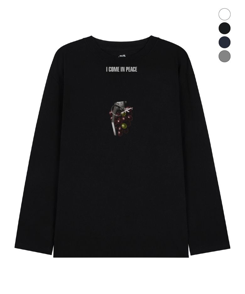 그레이프 그리네이드 롱슬리브 티셔츠 (4color)