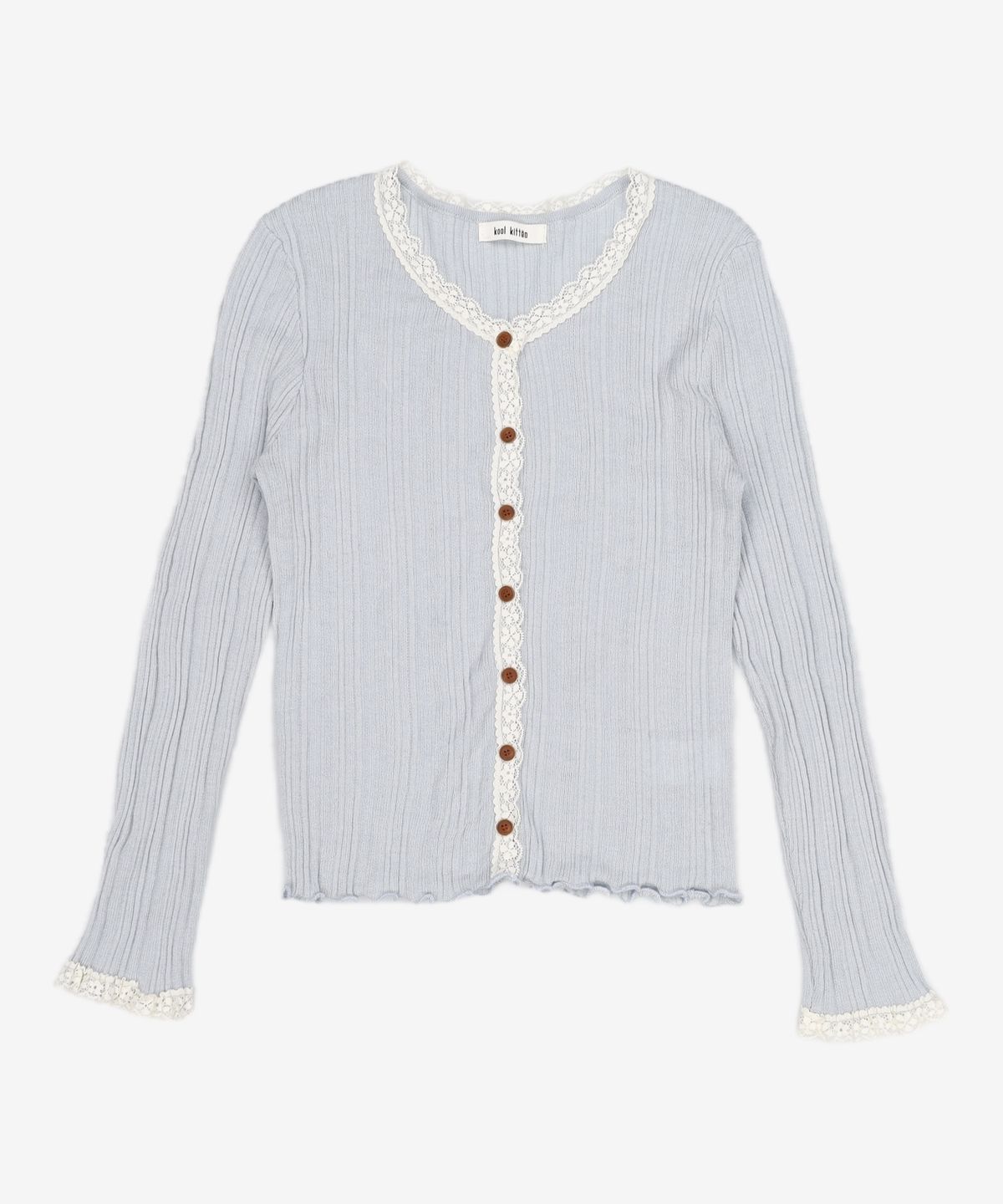 쿨키튼(KOOLKITTEN) Lace Button Slim Fit Knit Cardigan FREE