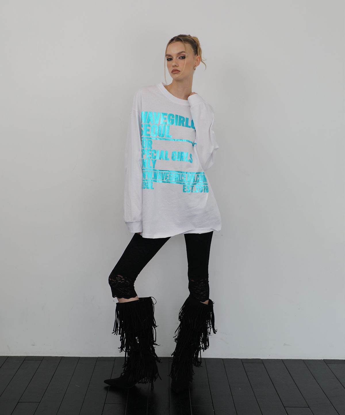 웨이브걸(WAVEGIRL) Glossy Long Sleeve (4color)