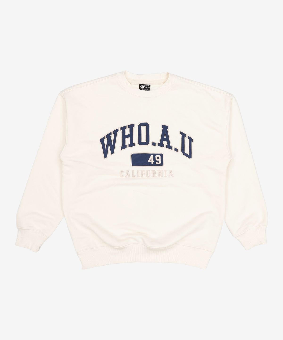 후아유(WHO.A.U) 캠퍼스 맨투맨 WHMWB1212U XS