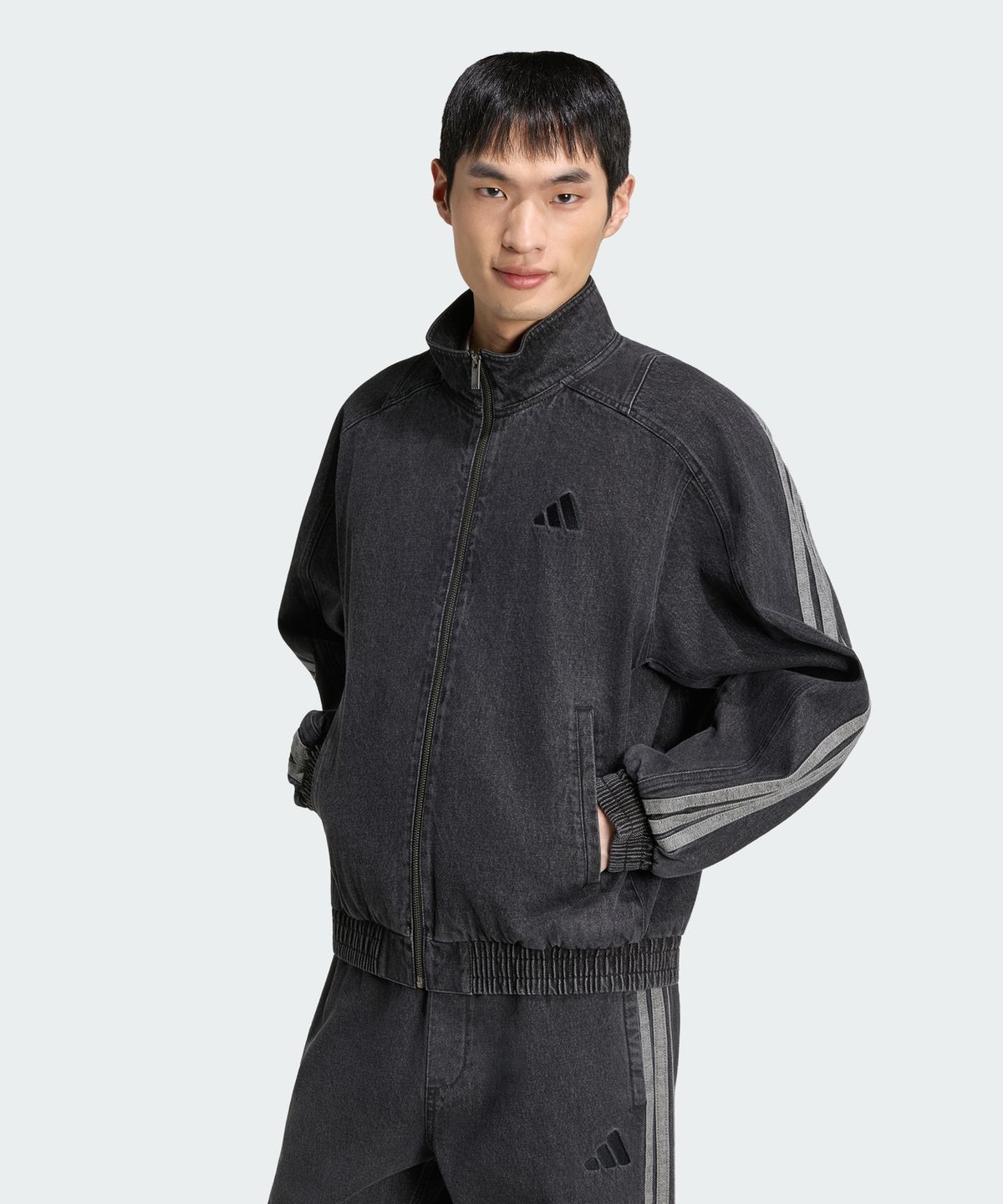 아디다스(ADIDAS) 스타디움 루즈 핏 데님 트랙 재킷 KV8344
