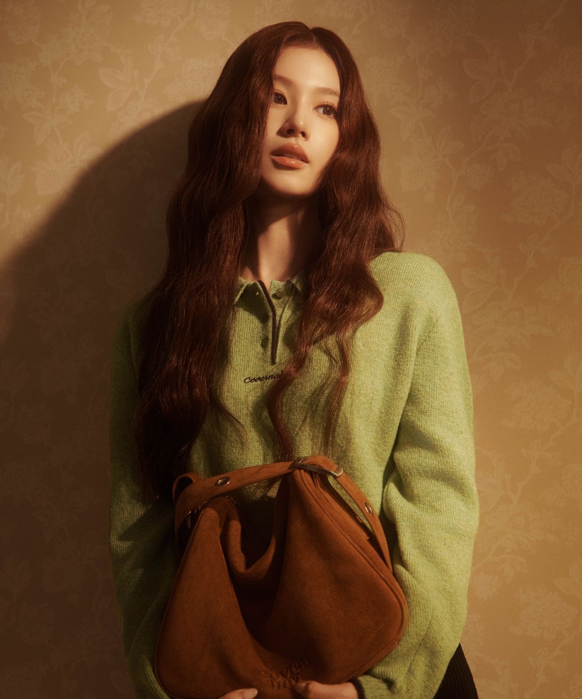 커버낫 우먼(COVERNAT WOMAN) 우먼 빅벨트 스몰 숄더백 카멜