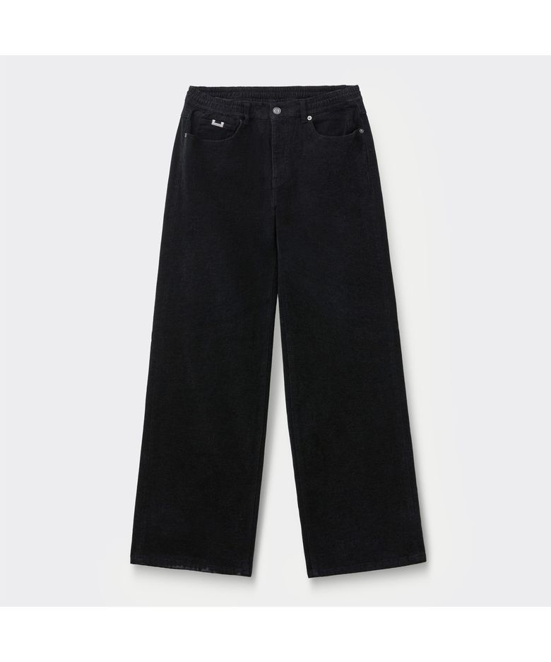 블랙 와이드핏 벨벳 진 CWPAA26589BKX