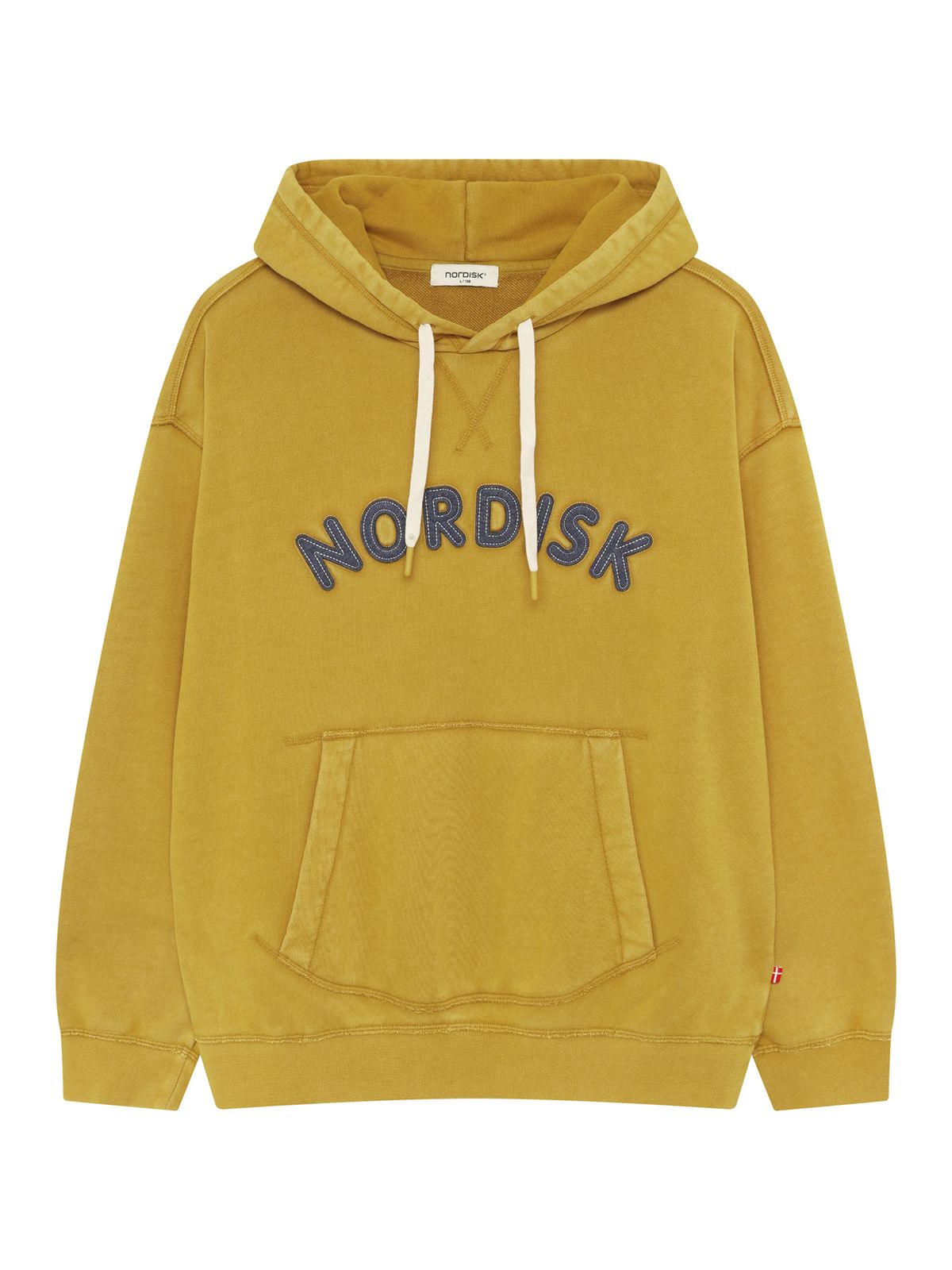노르디스크(NORDISK) 피그먼트 아플리케 후디 티셔츠 - U_Mustard