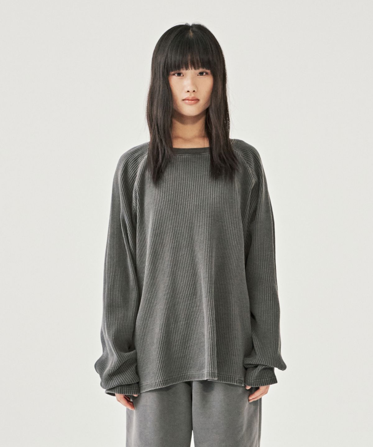 엠엠엘지(MMLG) DYED WAFFLE LSV-T (CHARCOAL)
