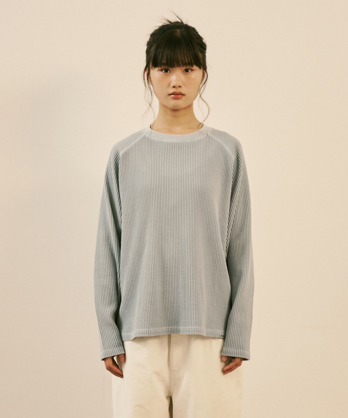 엠엠엘지(MMLG) DYED WAFFLE LSV-T (SKY BLUE)