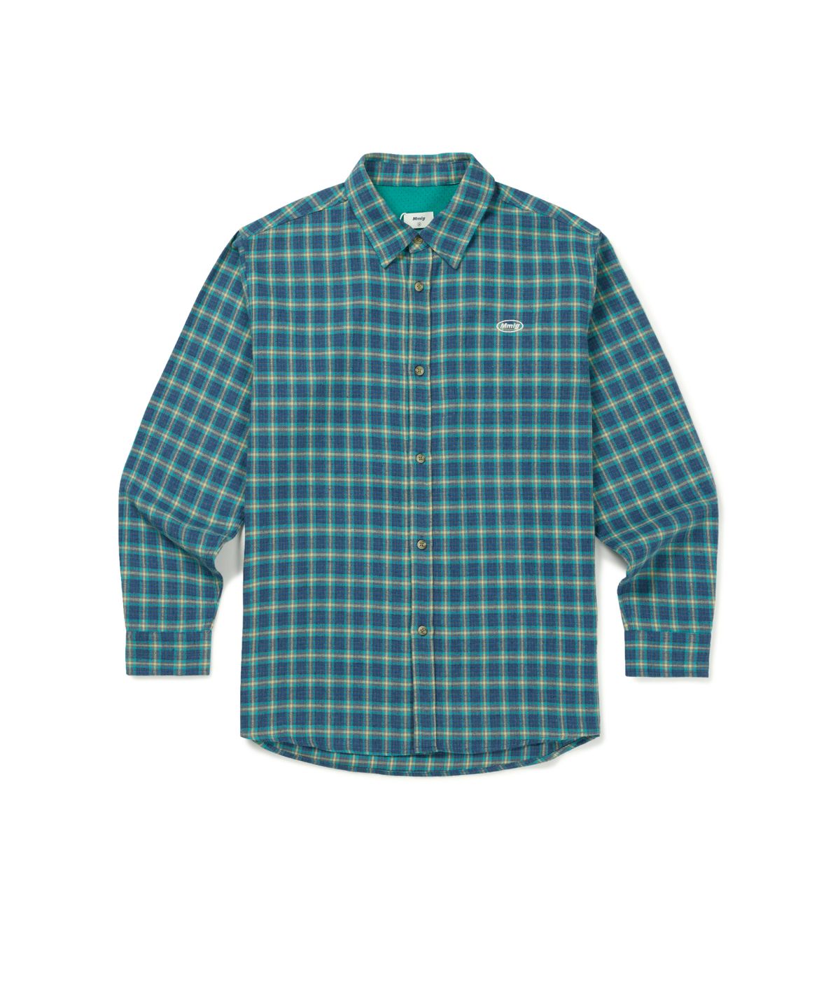엠엠엘지(MMLG) PINE PLAID SHIRT (BLUE)