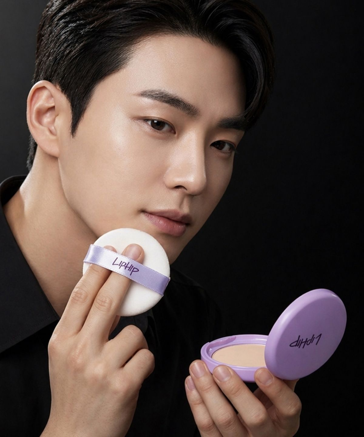 립힙(LIPHIP) 남자 모공 커버&오일 컨트롤 롱래스팅 블러 파우더 팩트