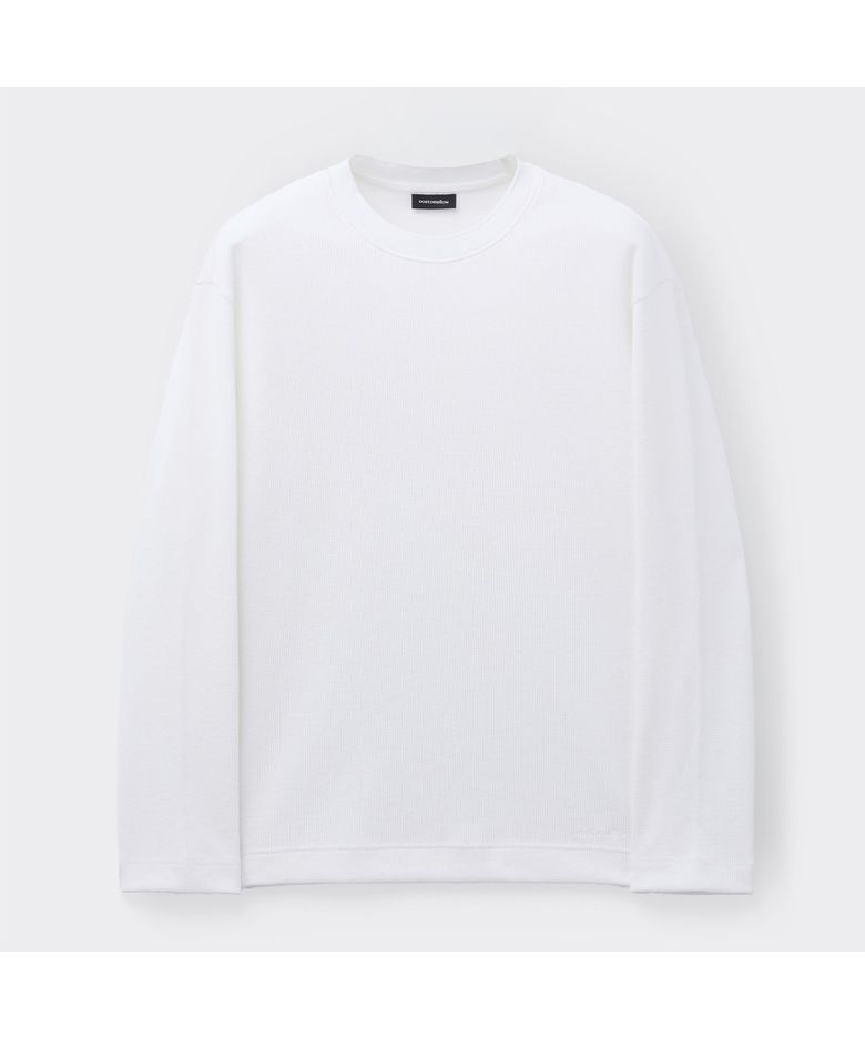 화이트 와플 티셔츠 CWTAA26514WHX