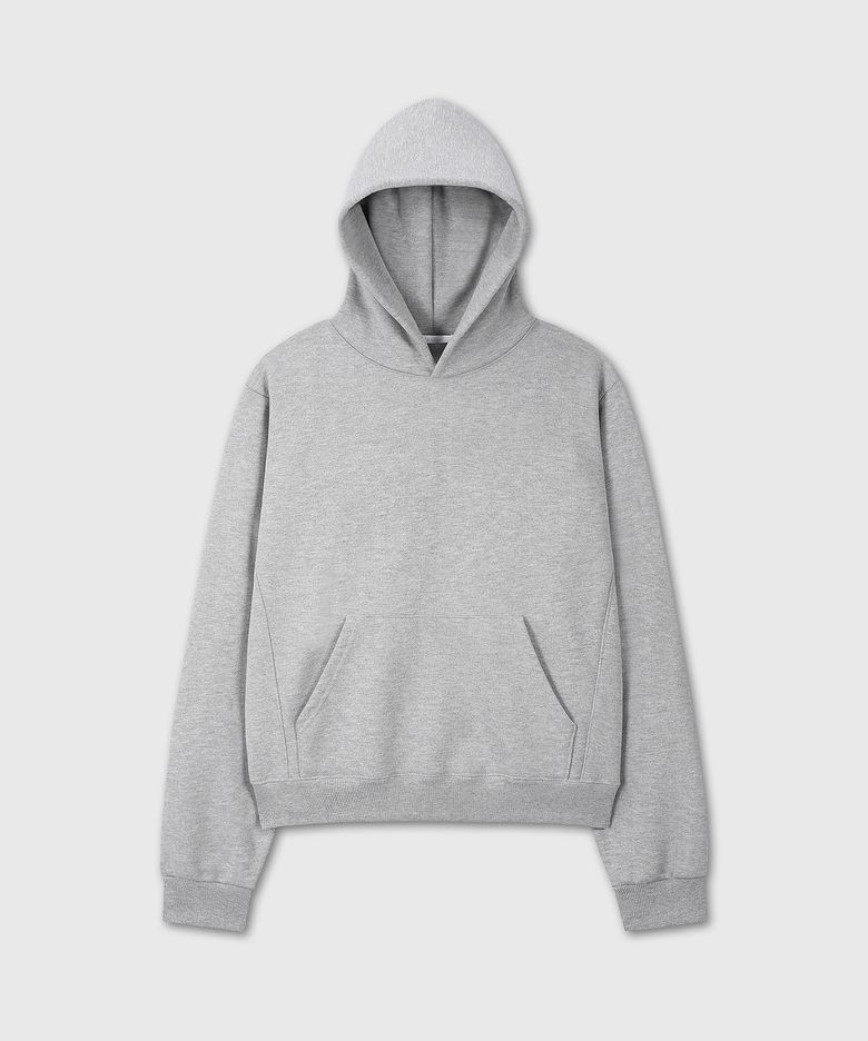 [DIVEIN X 무민서] VINTAGE CROP HOOD (MELANGE GRAY)