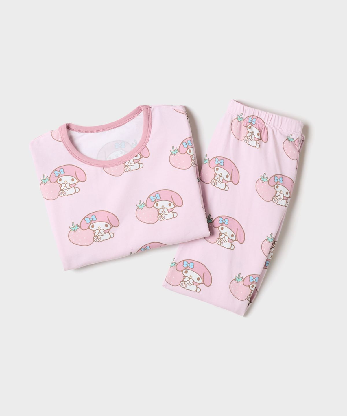 스파오 키즈(SPAO KIDS) [키즈] (산리오캐릭터즈) 면 모달 실내복(Light Pink)_SPLOG49KU1