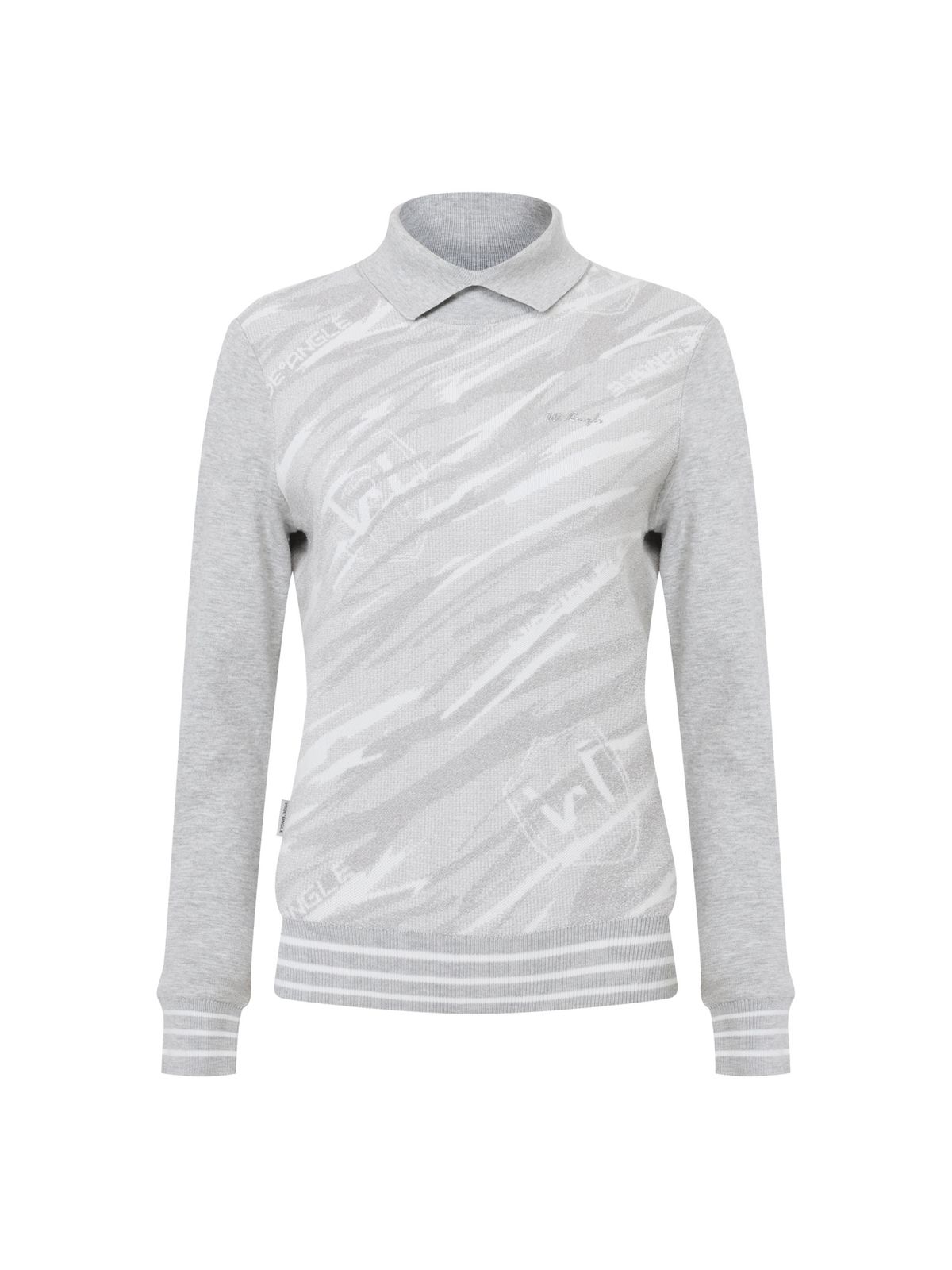 와이드앵글(WIDEANGLE) TO 와일드락 페미닌 모크넥 풀오버 L_Light Grey