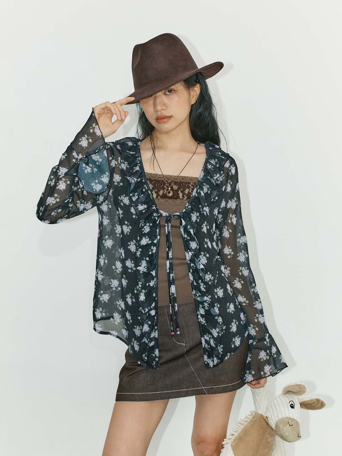 이히하(YEEHEEHAA) bluebell chiffon BL (BK)