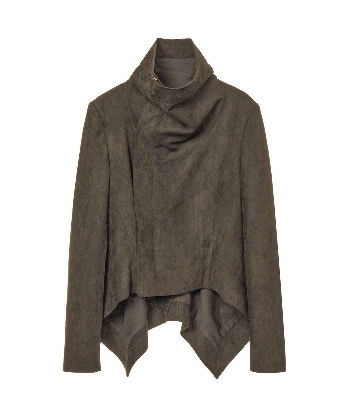 다이닛(DEINET) DRAPED SCARF JACKET IN BROWN