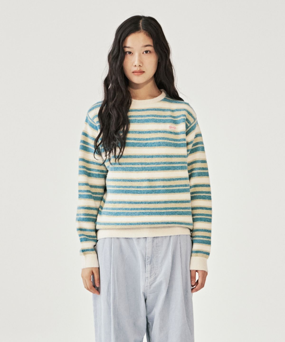 엠엠엘지(MMLG) AURORA STRIPE KNIT (IVORY)