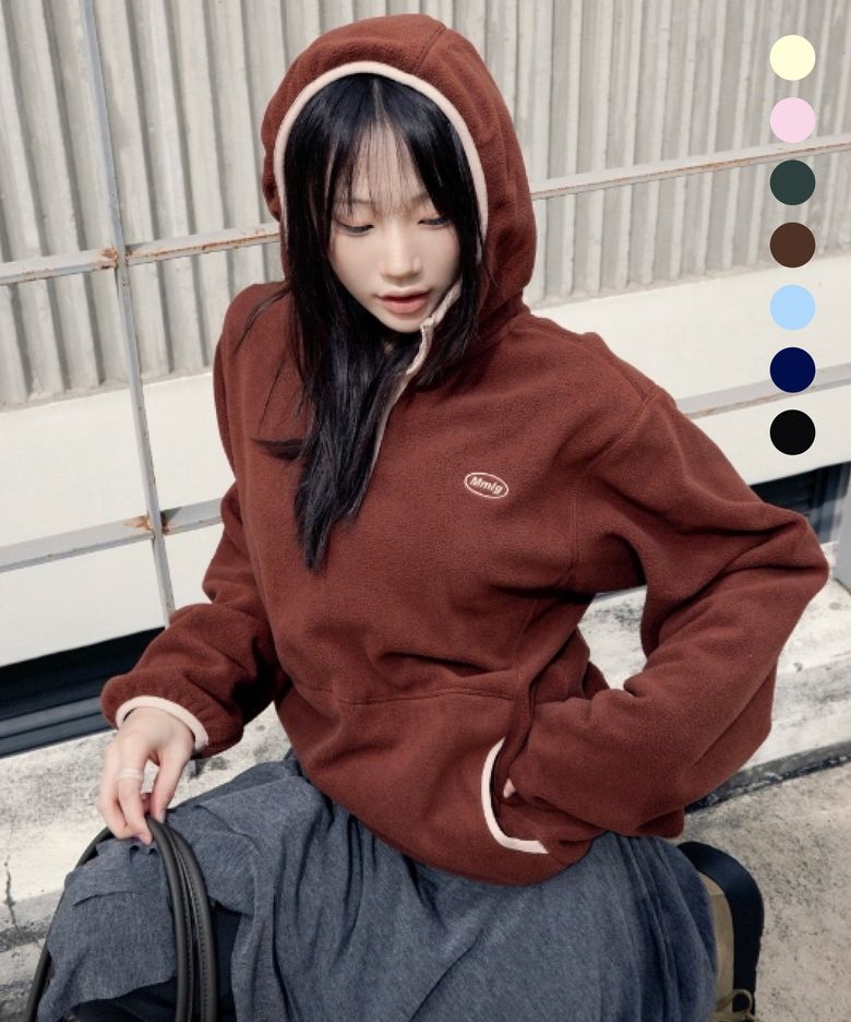 [상미, 채연 PICK] CABIN FLEECE HOODIE (7COLOR)
