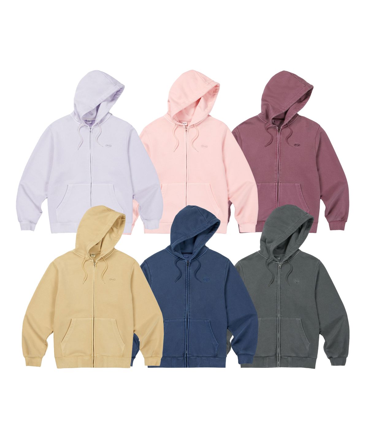 엠엠엘지(MMLG) DYED MMLG HOOD ZIPUP (6COLOR)
