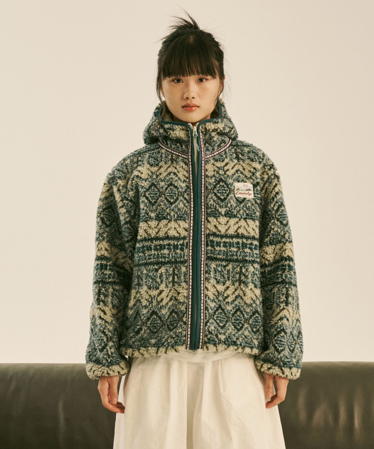 엠엠엘지(MMLG) MAKALU SHERPA HOODIE JACKET (GREY)