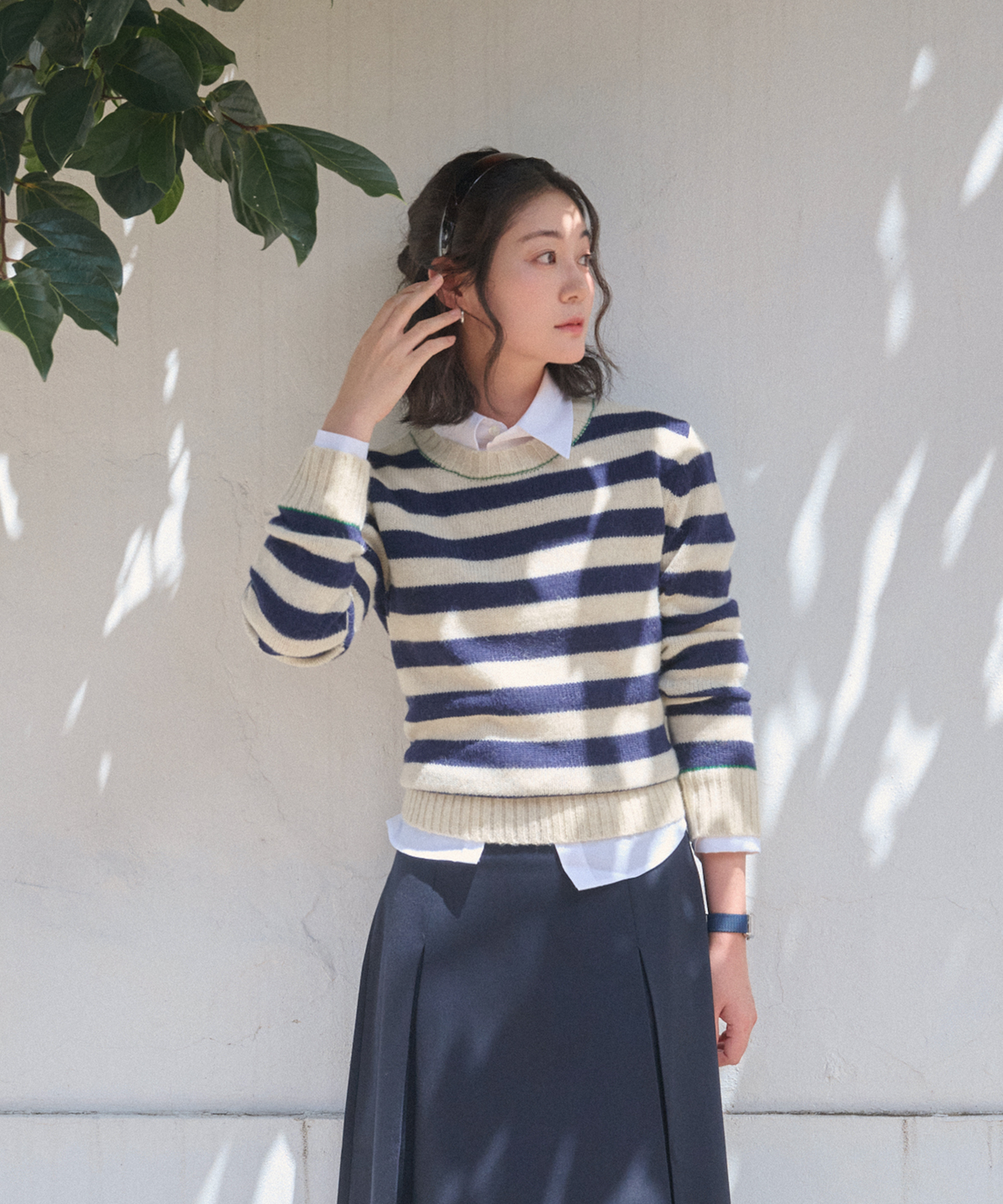 르몽생미셸(LE MONT ST MICHEL) SEBERI-SWEATER_Ivory
